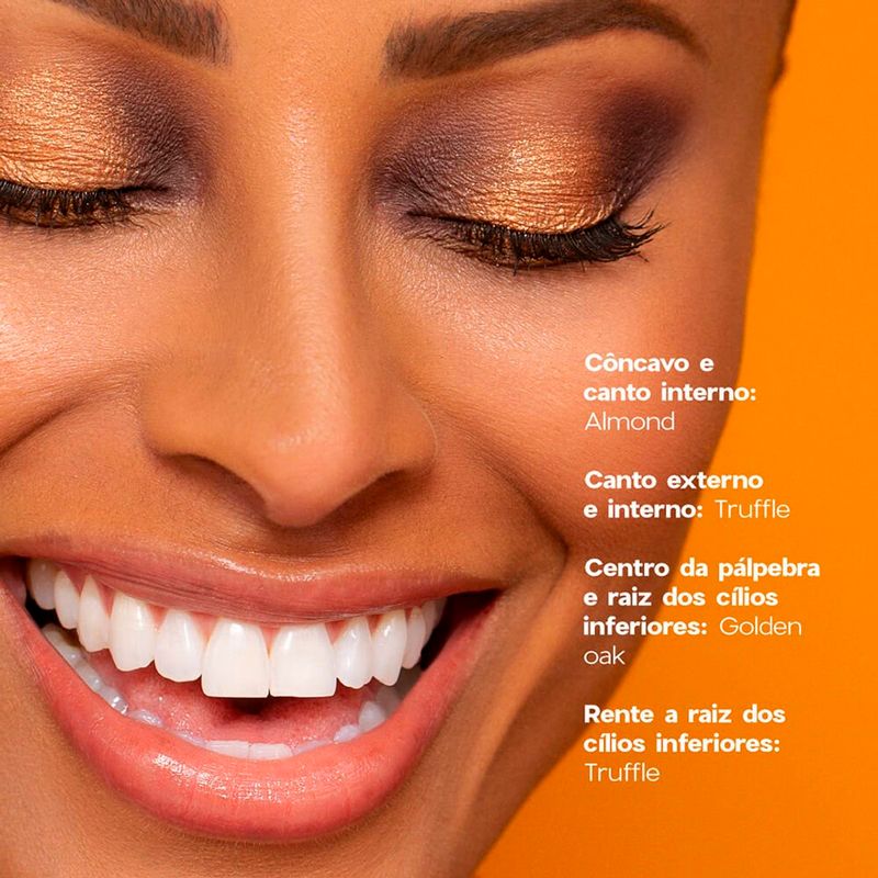 paleta de sombras océane edition tons terrosos 6 palette classic