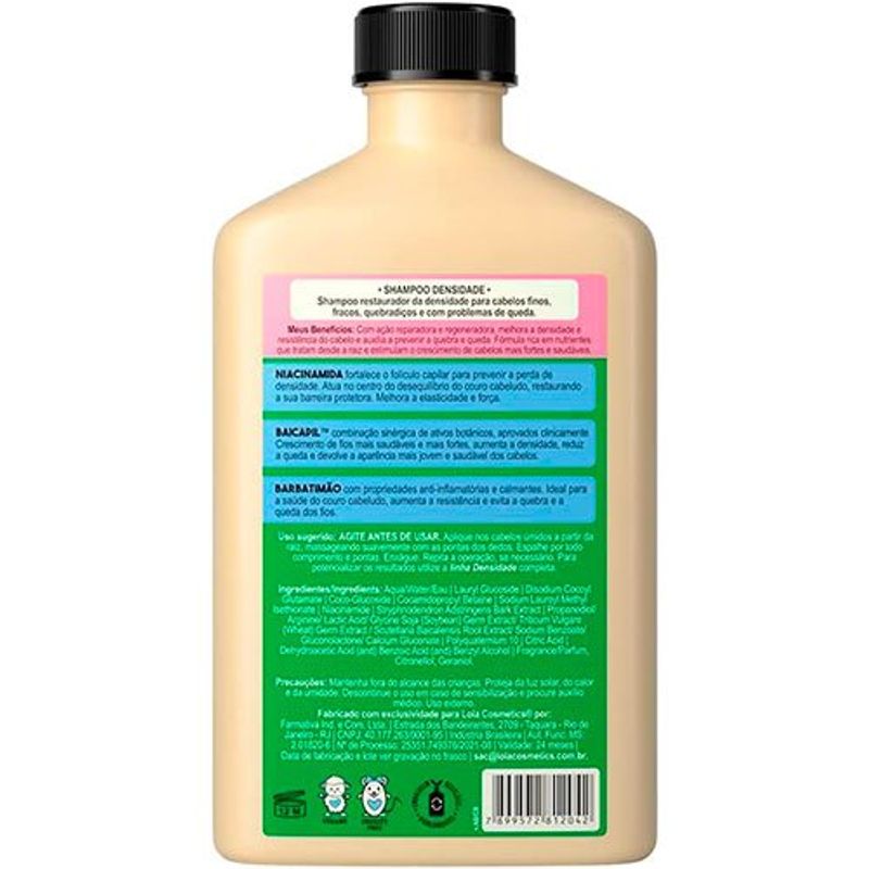 shampoo lola cosmetics densidade 250ml
