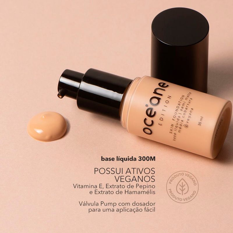 base líquida semi-matte océane edition média 300m 35ml