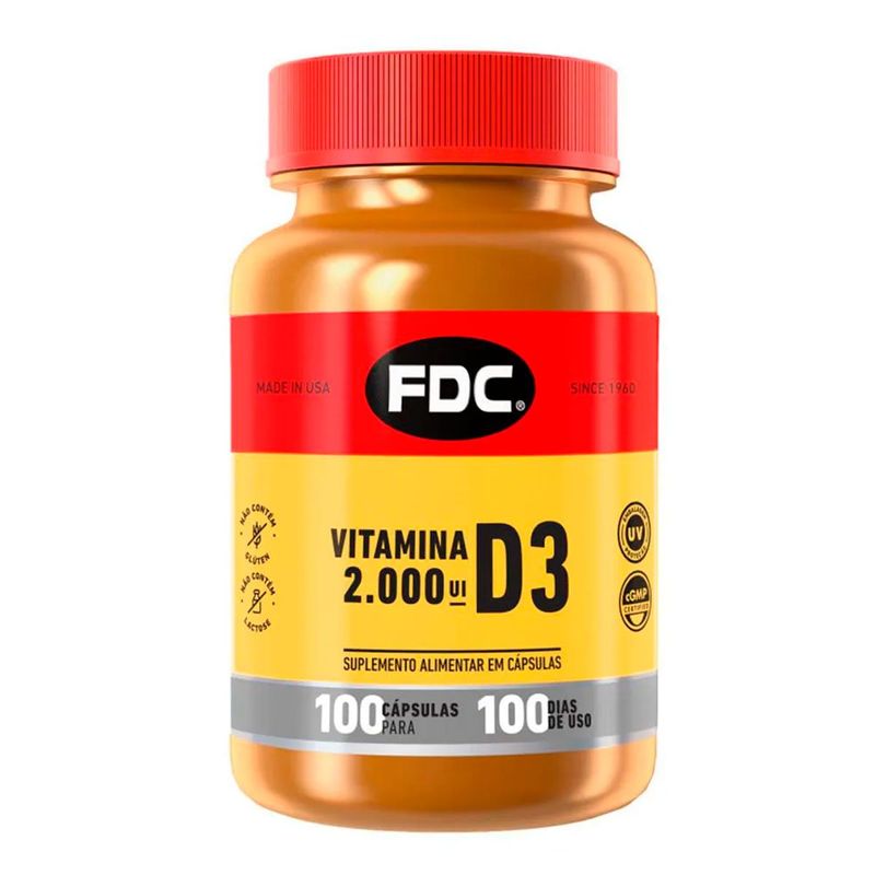 vitamina d3 2.000ui 100 cápsulas fdc