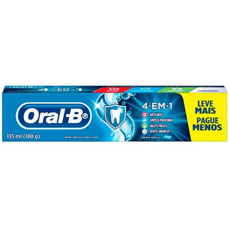 creme dental oral-b 4 em 1 180g