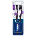 escova de dente macia oral-b 5 açoes com carvão 2 unidades