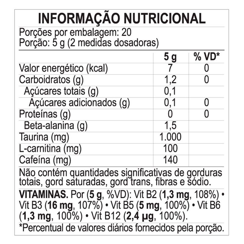 pré treino daaz sabor frutas vermelhas 100g
