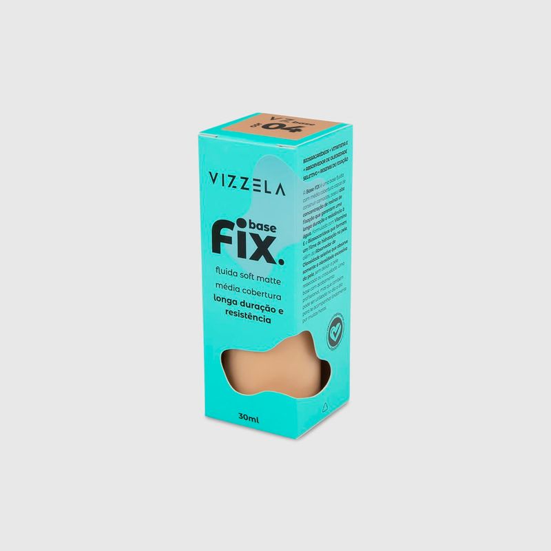 base líquida vizzela fix cor 04 30ml