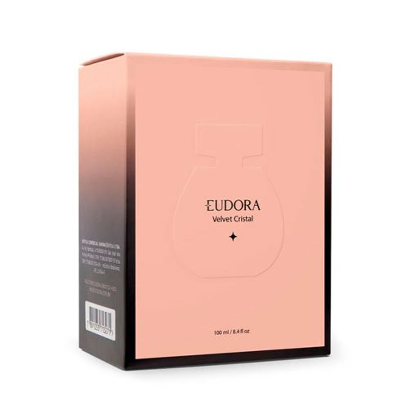 colônia desodorante eudora valvet cristal 100ml