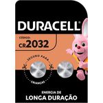 pilha moeda cr 2032 duracell 2 unidades
