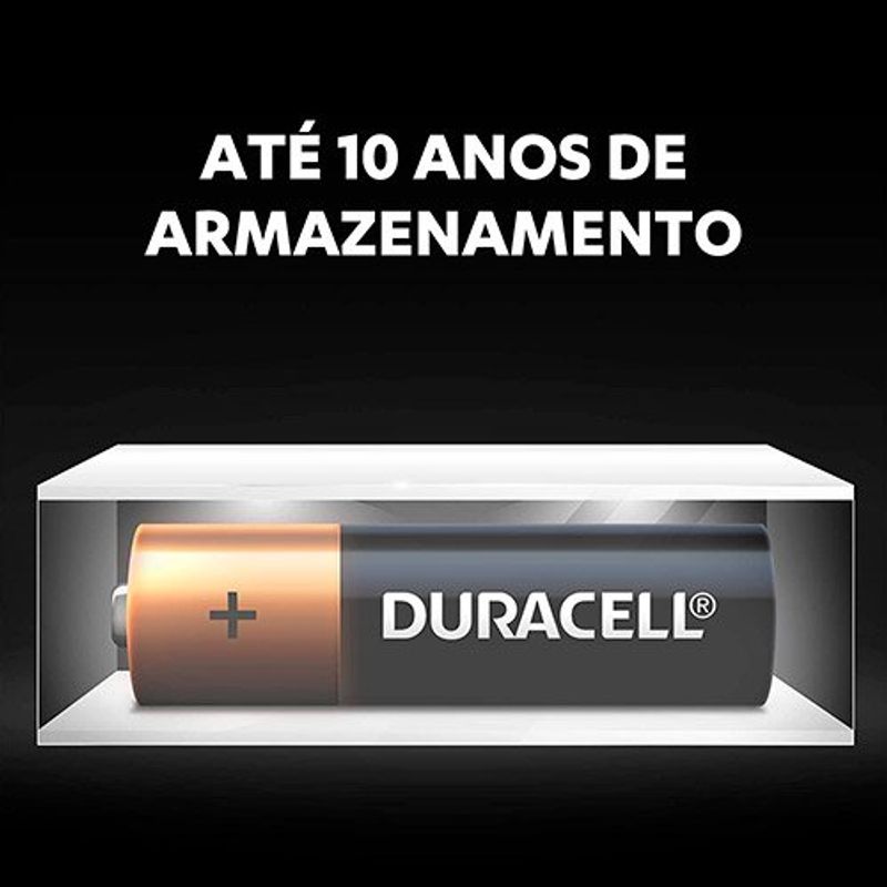 pilha alcalina aa pequena duracell 4 unidades