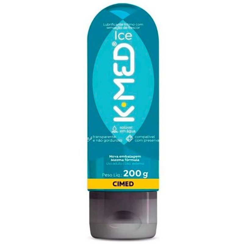 gel lubrificante íntimo k-med ice 200g