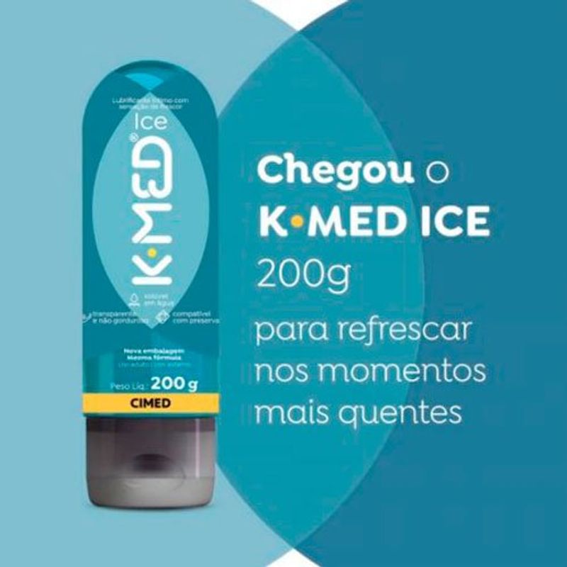 gel lubrificante íntimo k-med ice 200g