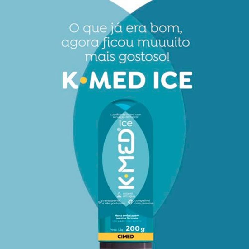 gel lubrificante íntimo k-med ice 200g