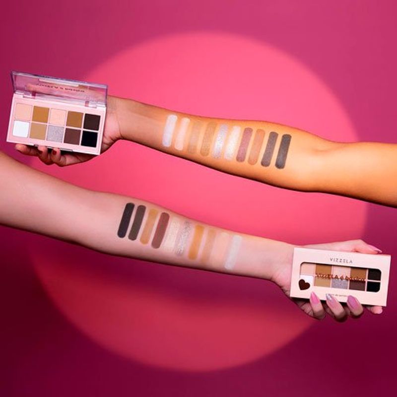 paleta de sombras vizzela ela é básica