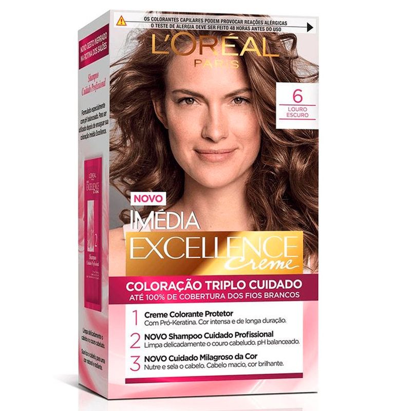 coloração imédia excellence louro escuro 6.0