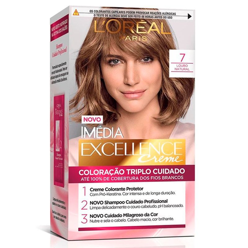 coloração imédia excellence louro natural 7