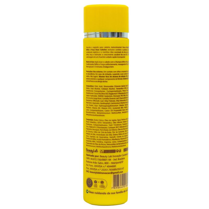 condicionador daaz brilho e força 300g