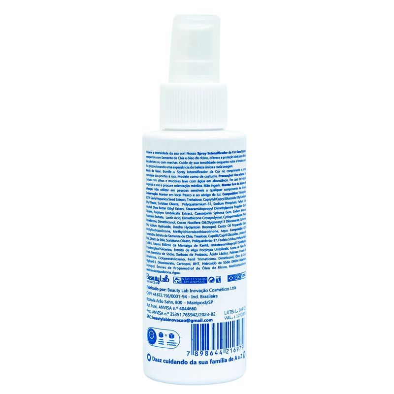 spray intensificador da cor daaz cor intensa 120ml