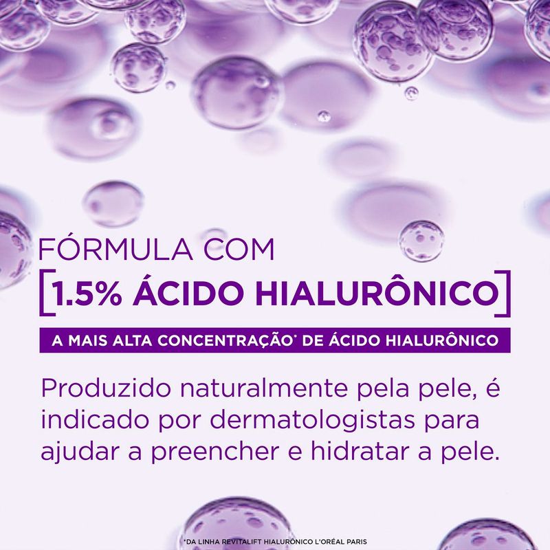 sérum preenchedor facial anti-idade l'oréal paris revitalift hialurônico