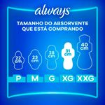 absorvente always noites tranquilas xg 26 unidades