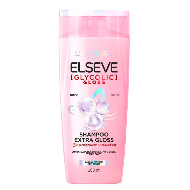 shampoo l'oréal paris elseve glycolic gloss 200ml