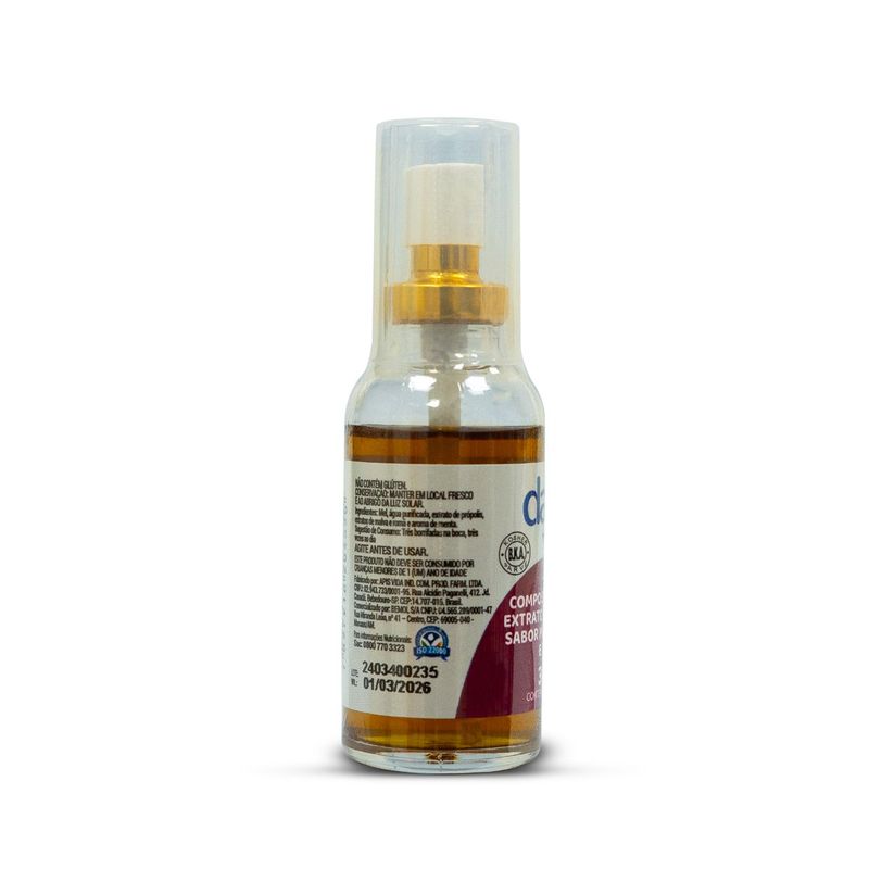 spray de mel e extrato de própolis daaz sabor menta , malva e romã 30ml