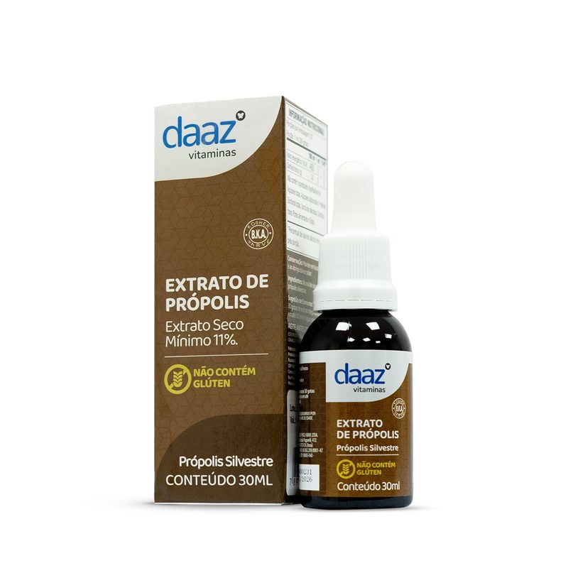 extrato de própolis silvestre daaz 11% extrato seco mínimo 30ml