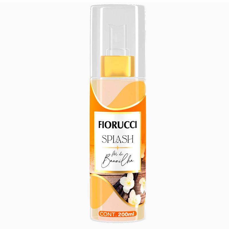 deo colônia splash fiorucci flor de baunilha 200ml