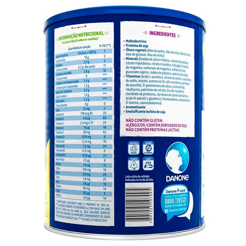 composto lácteo danone milnutri premium soja 800g