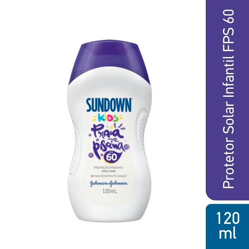 protetor solar corporal infantil sundown fps60 120ml