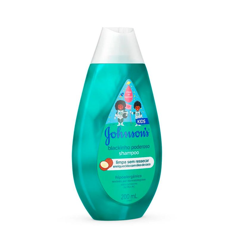 shampoo infantil johnson's baby blackinho poderoso 200ml