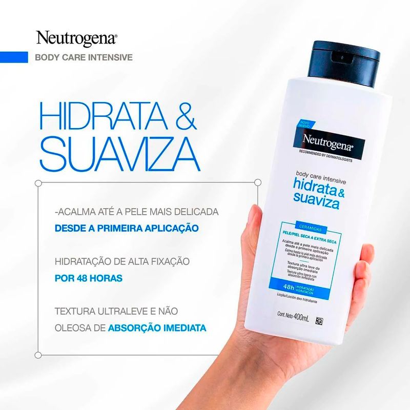 hidratante corporal neutrogena hidrata & suaviza 400ml