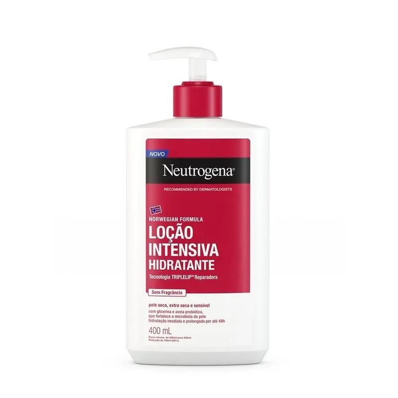 hidratante corporal neutrogena norwegian loção intensiva sem fragrância 400ml