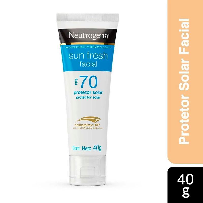 protetor solar facial neutrogena sun fresh fps70 40g