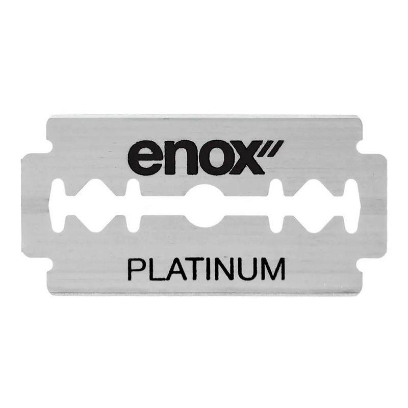 lâminas de barbear enox platinum duplo fio 4 unidades