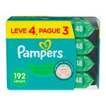 lenço umedecido pampers aloe vera leve 4 pague 3 48 unidades cada