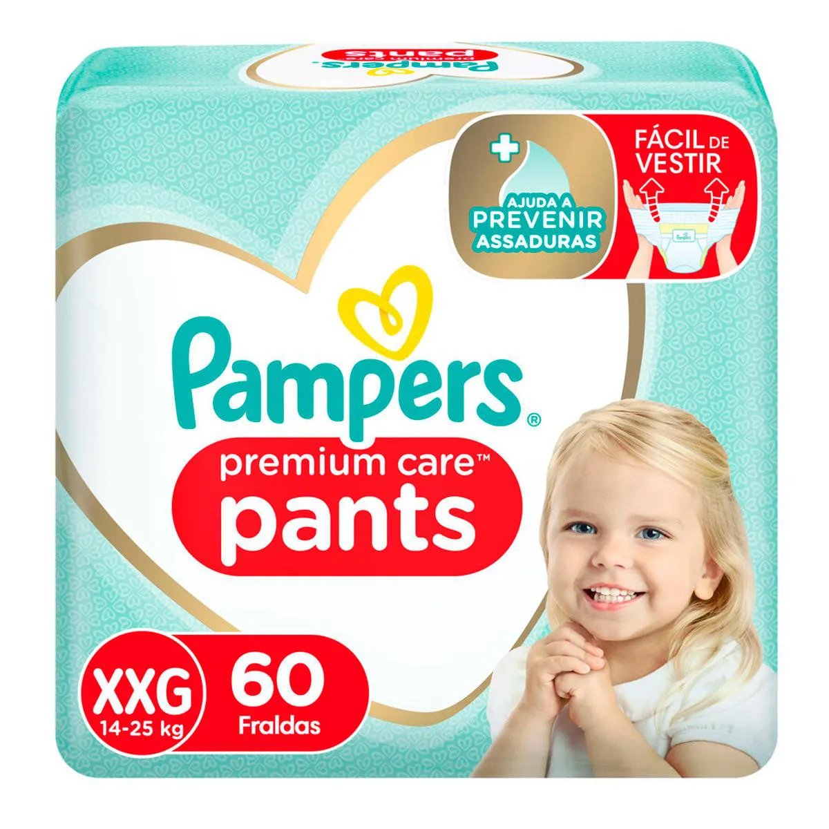 Fralda Pampers Premium Care Pants XXG 60 Unidades