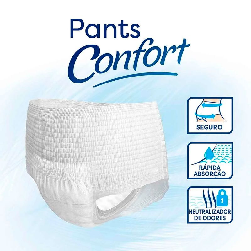 roupa íntima descartável tena pants confort p/m 24 unidades