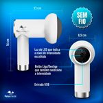 massageador corporal eletrico portátil orbit touch
