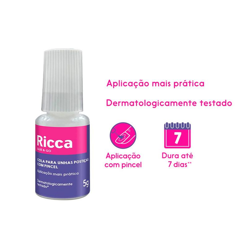 cola para unha postiças ricca 5g