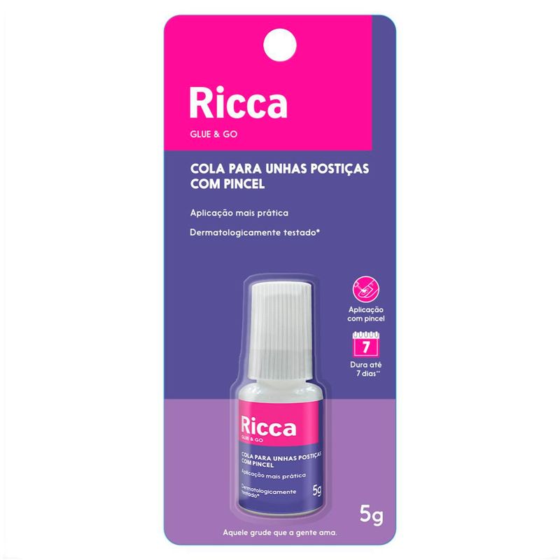 cola para unha postiças ricca 5g