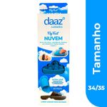sandália nuvem ortopédica daaz azul 34/35