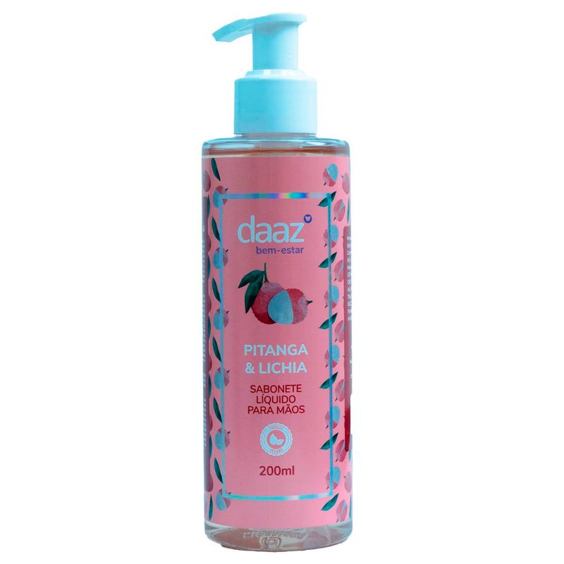 sabonete líquido para mãos daaz pitanga & lichia 200ml
