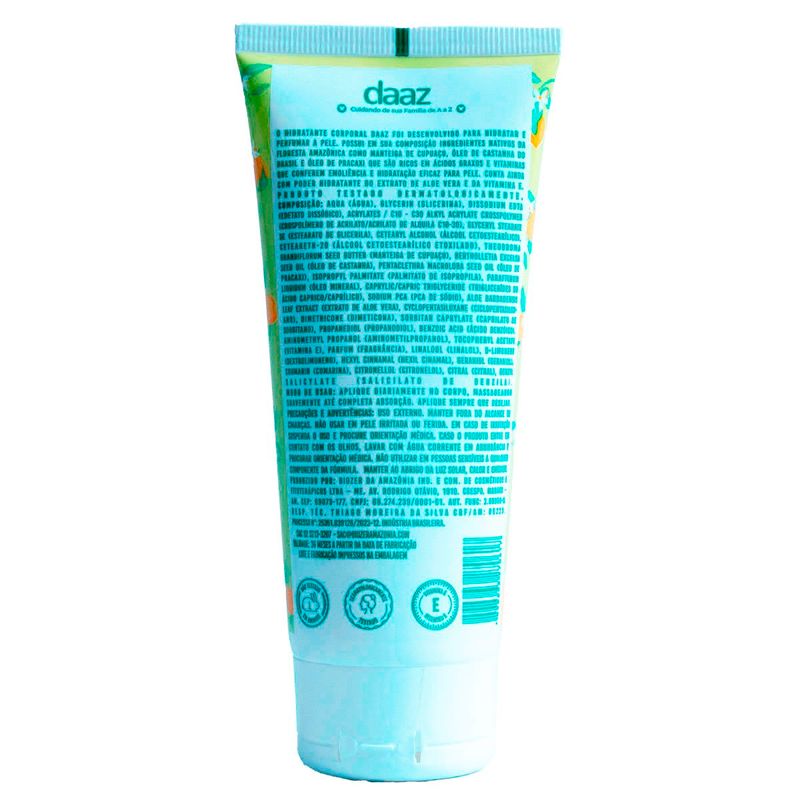 hidratante corporal daaz limão siciliano 200ml