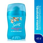 desodorante twist stick barra secret powder protect cotton 48h 45g