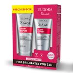 kit eudora siàge glow expert shampoo 250ml + condicionador 125ml