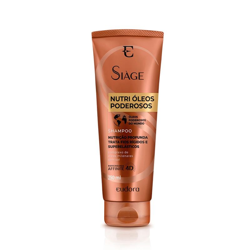shampoo eudora siàge nutri óleos poderosos 250ml