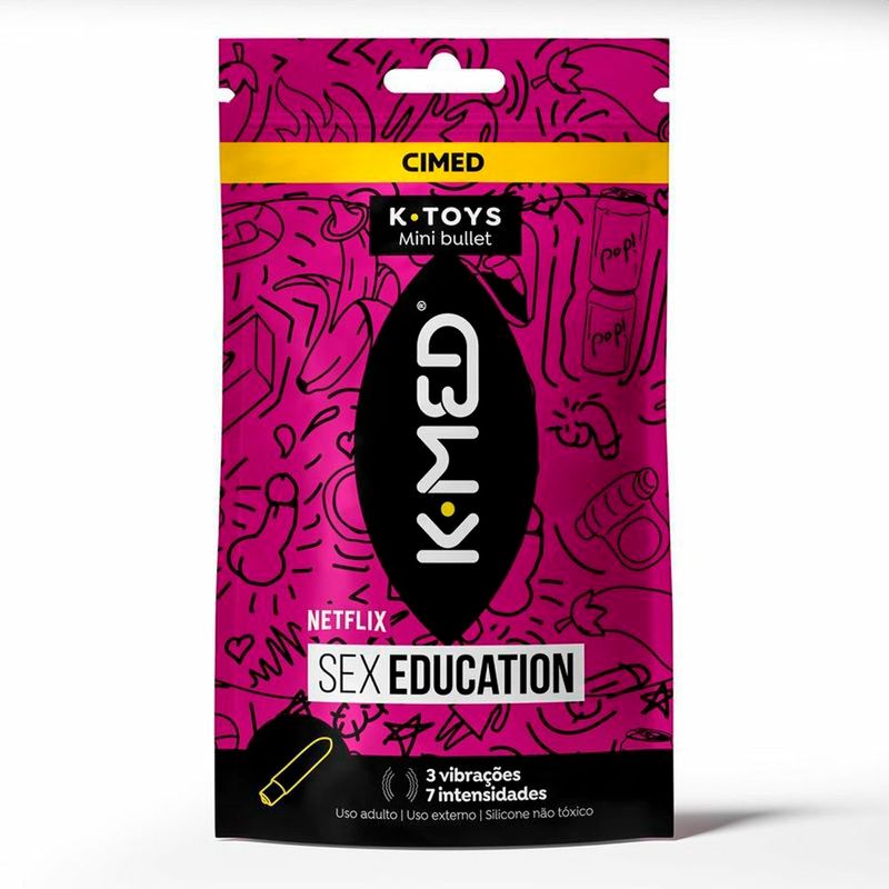 vibrador massageador cimed k-toys bullet sex education 1 unidade
