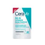 refil gel de limpeza cerave acne control pele oleosa a acneica 227g
