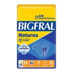 fralda geriátrica bigfral noturna tamanho g 7 unidades