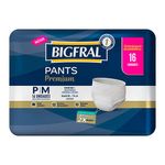 roupa íntima bigfral pants premium tamanho p/m 16 unidades
