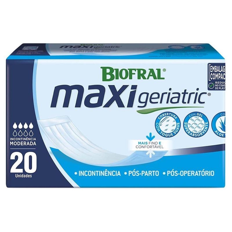 absorvente geriátrico maxi geriatric 20 unidades