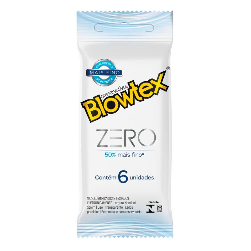 preservativos blowtex zero 6 unidades